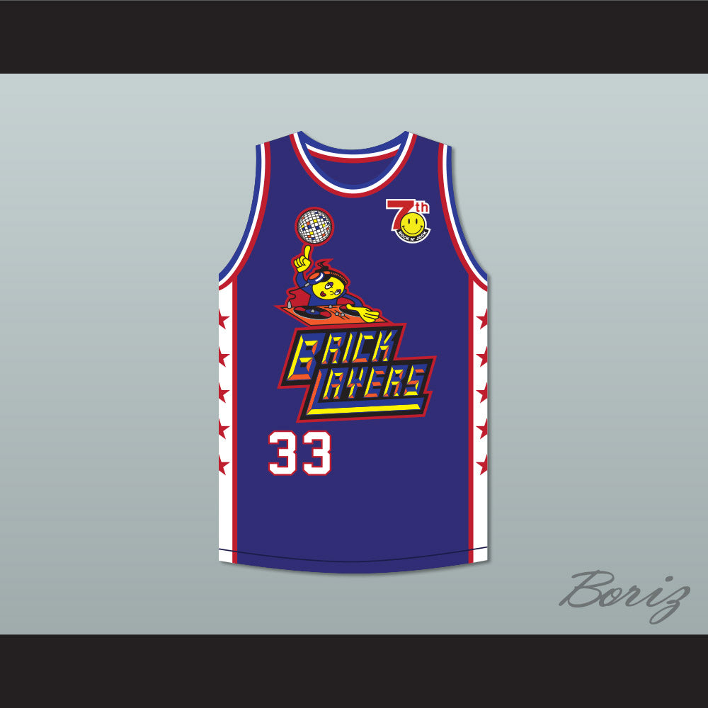 Marcus Schenkenberg 33 Bricklayers Basketball Jersey 7th Annual Rock N' Jock B-Ball Jam 1997