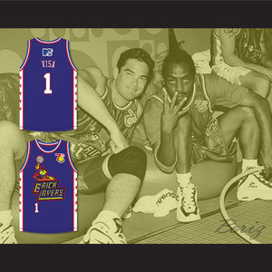 Visa 1 Bricklayers Basketball Jersey 7th Annual Rock N' Jock B-Ball Jam 1997