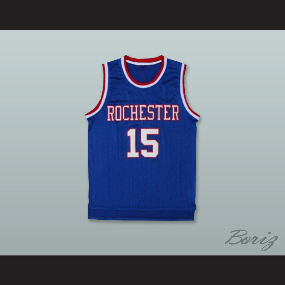 Rochester Royals 15 Blue Basketball Jersey