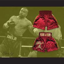 Load image into Gallery viewer, Roy Jones Jr. Maroon/Gold Boxing Shorts