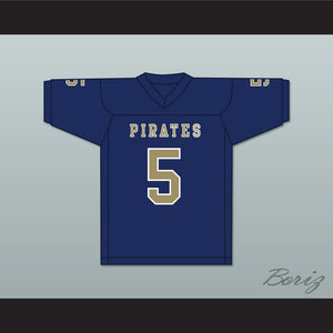 Rakeem Boyd 5 Independence Community College Pirates Dark Blue Football Jersey