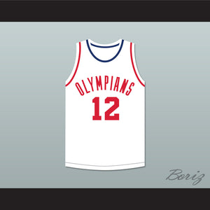 Ralph Beard 12 Indianapolis Olympians White Basketball Jersey