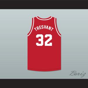 Ralph Tresvant 32 New Edition Red Basketball Jersey