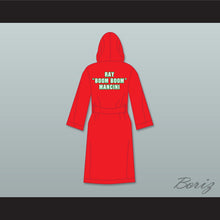Load image into Gallery viewer, Ray &#39;Boom Boom&#39; Mancini Red Satin Full Boxing Robe with Hood