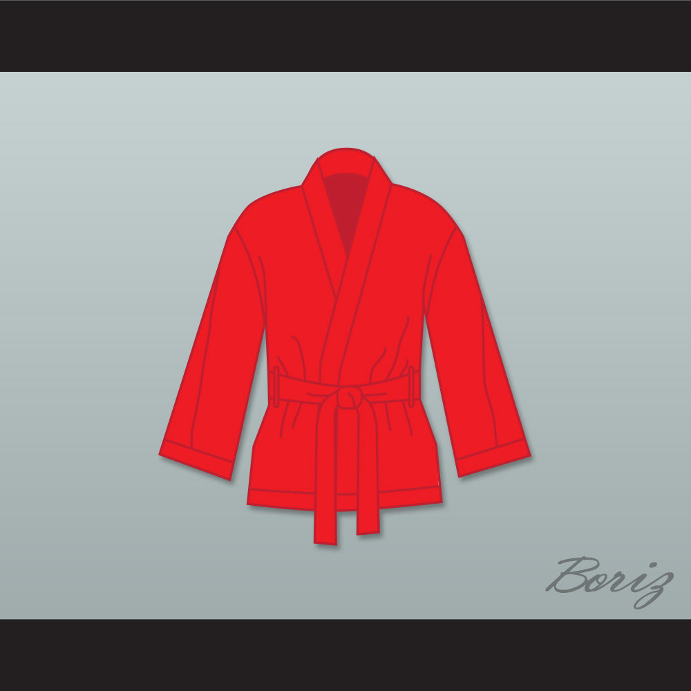 Ray 'Boom Boom' Mancini Red Satin Half Boxing Robe