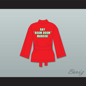 Ray 'Boom Boom' Mancini Red Satin Half Boxing Robe