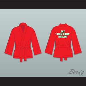 Ray 'Boom Boom' Mancini Red Satin Half Boxing Robe