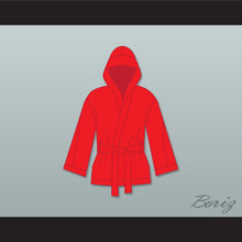 Load image into Gallery viewer, Ray &#39;Boom Boom&#39; Mancini Red Satin Half Boxing Robe with Hood