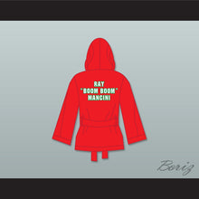 Load image into Gallery viewer, Ray &#39;Boom Boom&#39; Mancini Red Satin Half Boxing Robe with Hood