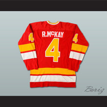 Load image into Gallery viewer, Ray McKay 4 WHA Minnesota Fighting Saints Red Hockey Jersey