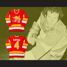 Load image into Gallery viewer, Ray McKay 4 WHA Minnesota Fighting Saints Red Hockey Jersey