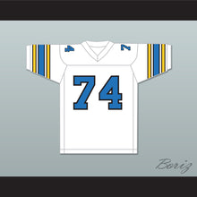 Load image into Gallery viewer, 1985 USFL Ray Pinney 74 Oakland Invaders Home Football Jersey