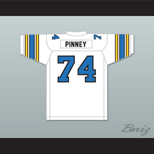 1985 USFL Ray Pinney 74 Oakland Invaders Home Football Jersey