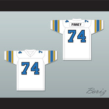 Load image into Gallery viewer, 1985 USFL Ray Pinney 74 Oakland Invaders Home Football Jersey