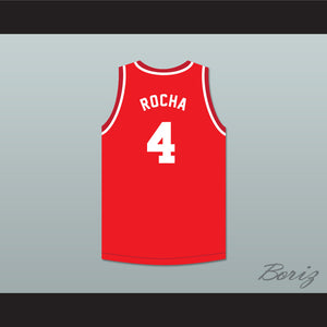 Red Rocha 4 St. Louis Bombers Red Basketball Jersey