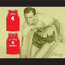 Load image into Gallery viewer, Red Rocha 4 St. Louis Bombers Red Basketball Jersey