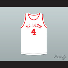 Load image into Gallery viewer, Red Rocha 4 St. Louis Bombers White Basketball Jersey