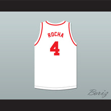 Load image into Gallery viewer, Red Rocha 4 St. Louis Bombers White Basketball Jersey