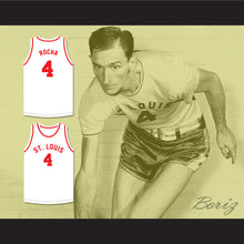 Load image into Gallery viewer, Red Rocha 4 St. Louis Bombers White Basketball Jersey