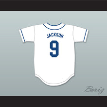 Load image into Gallery viewer, Reggie Jackson 9 Cheltenham High School Panthers White Baseball Jersey 2