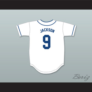 Reggie Jackson 9 Cheltenham High School Panthers White Baseball Jersey 2