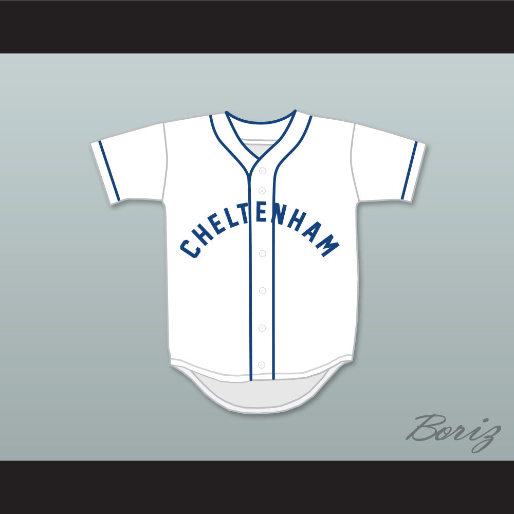 Reggie Jackson 9 Cheltenham High School Panthers White Baseball Jersey 1