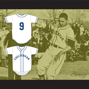 Reggie Jackson 9 Cheltenham High School Panthers White Baseball Jersey 1