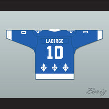 Load image into Gallery viewer, René Laberge 10 Le National de Québec Blue Hockey Jersey- Lance et compte (He Shoots, He Scores)