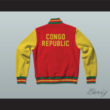 Load image into Gallery viewer, Republic of the Congo Varsity Letterman Jacket-Style Sweatshirt