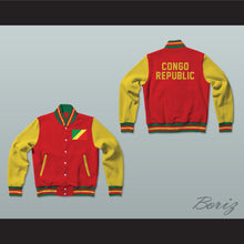 Load image into Gallery viewer, Republic of the Congo Varsity Letterman Jacket-Style Sweatshirt