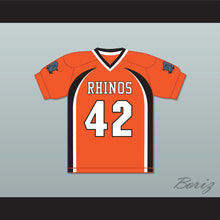 Load image into Gallery viewer, Equine Duckings 42 Rhinos Football Jersey with Patches Key &amp; Peele