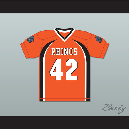 Equine Duckings 42 Rhinos Football Jersey with Patches Key & Peele