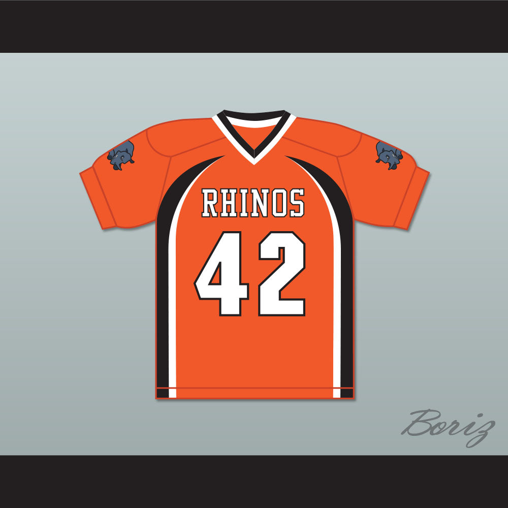 Equine Duckings 42 Rhinos Football Jersey with Patches Key & Peele