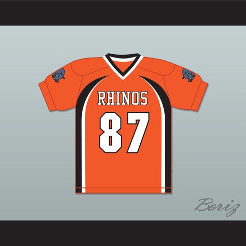 Hingle McCringleberry 87 Rhinos Football Jersey with Patches Key & Peele