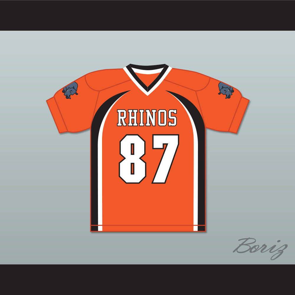 Hingle McCringleberry 87 Rhinos Football Jersey with Patches Key & Peele