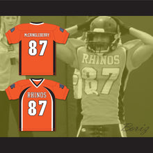 Load image into Gallery viewer, Hingle McCringleberry 87 Rhinos Football Jersey with Patches Key &amp; Peele