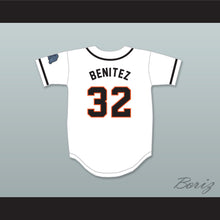 Load image into Gallery viewer, Raffy Benitez 32 Rhinos White Baseball Jersey with Patch Key &amp; Peele Slap Ass