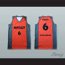 Load image into Gallery viewer, Ricardo Uriz 6 Montakit Fuenlabrada Spain Orange Basketball Jersey