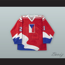 Load image into Gallery viewer, Richard Kral 21 Czechoslovakia National Team Red Hockey Jersey