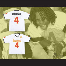 Load image into Gallery viewer, Richard Sherman 4 Manuel Dominguez High School White Football Jersey