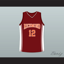 Load image into Gallery viewer, Robert Ri&#39;chard Damien Carter 12 Richmond Oilers Home Basketball Jersey Coach Carter