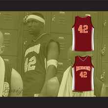 Load image into Gallery viewer, Kenyon Stone 42 Richmond Oilers Home Basketball Jersey Coach Carter