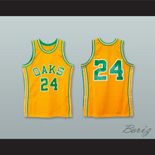 Load image into Gallery viewer, Rick Barry 24 Oakland Oaks Yellow Basketball Jersey