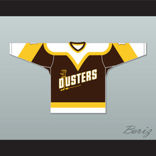 Load image into Gallery viewer, Rick Lemay 1 Binghamton Broome Dusters Brown Hockey Jersey