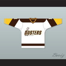 Load image into Gallery viewer, Rick Lemay 1 Binghamton Broome Dusters White Hockey Jersey 2