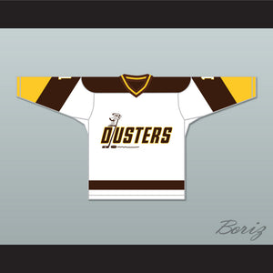 Rick Lemay 1 Binghamton Broome Dusters White Hockey Jersey 2