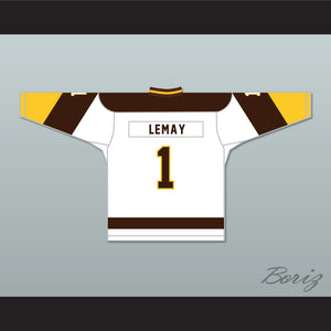 Rick Lemay 1 Binghamton Broome Dusters White Hockey Jersey 2