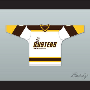 Rick Lemay 1 Binghamton Broome Dusters White Hockey Jersey 3