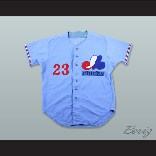 Rick Williams 23 Memphis Chicks Light Blue Baseball Jersey
