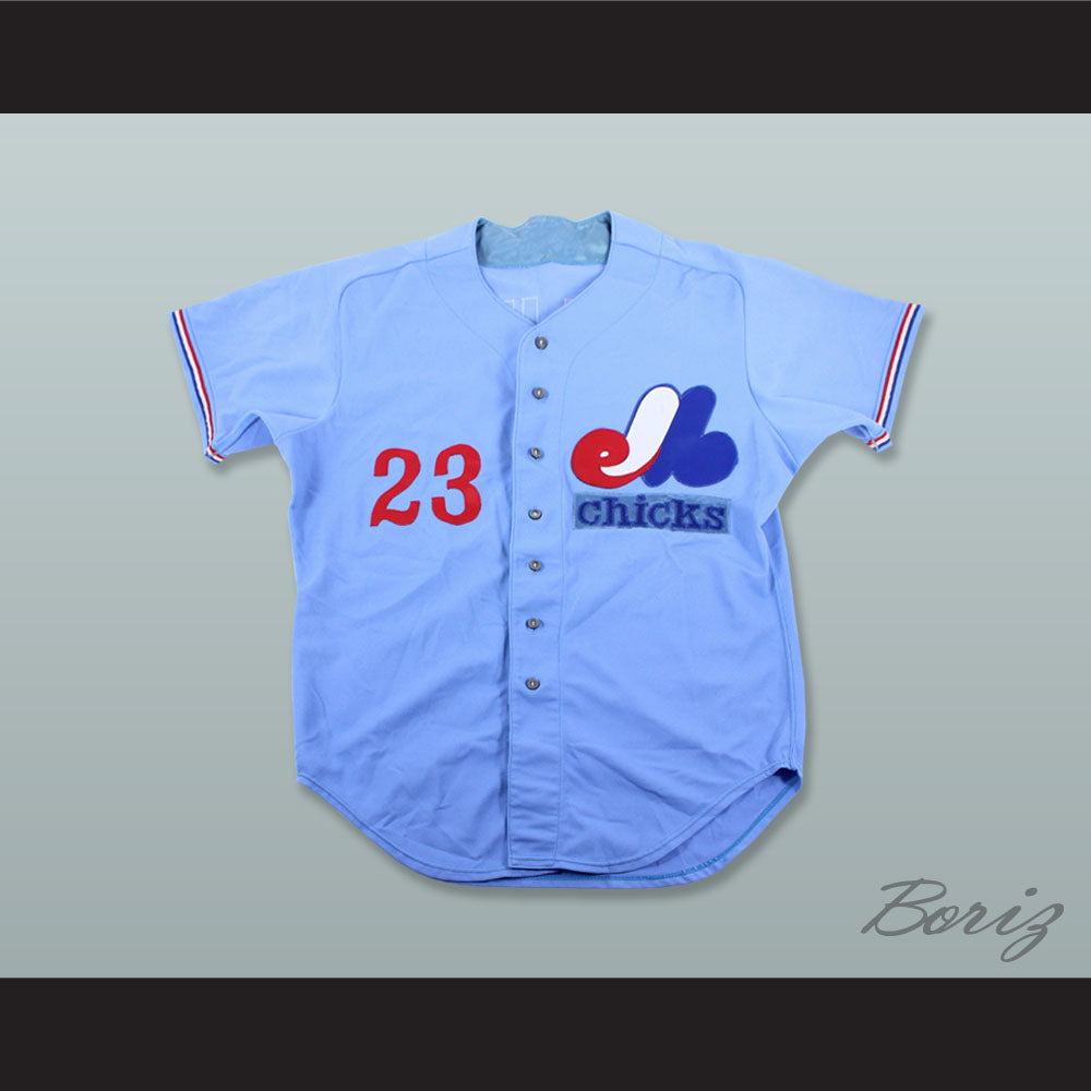 Rick Williams 23 Memphis Chicks Light Blue Baseball Jersey